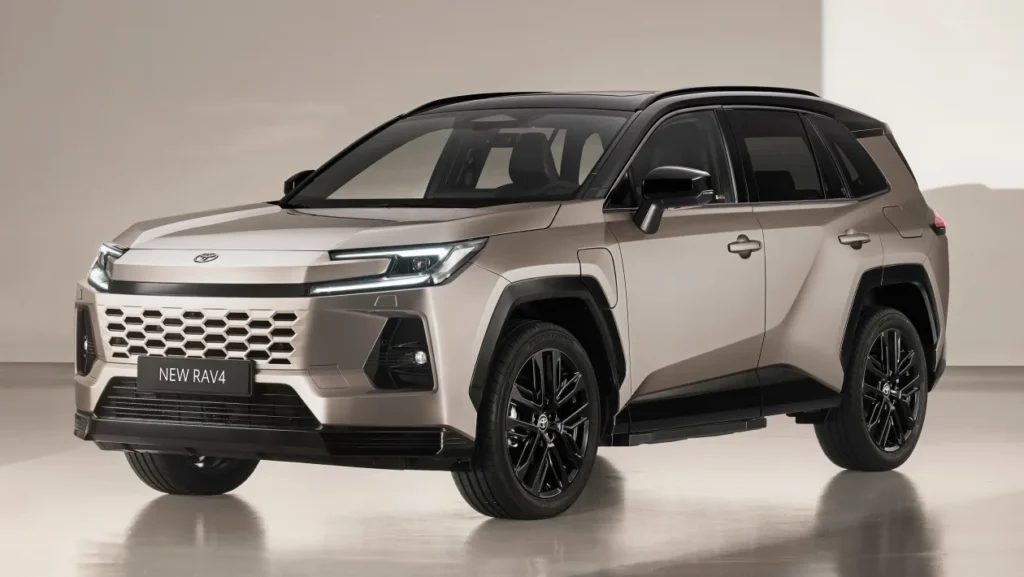 Toyota RAV4 2025 SUV – front view showcasing bold design, LED headlights, and modern styling