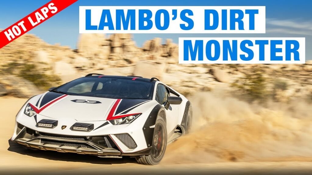  Lamborghini Huracán Sterrato drifting in desert – off-road supercars.